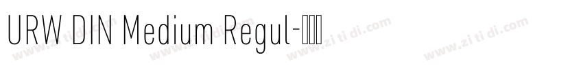 URW DIN Medium Regul字体转换
